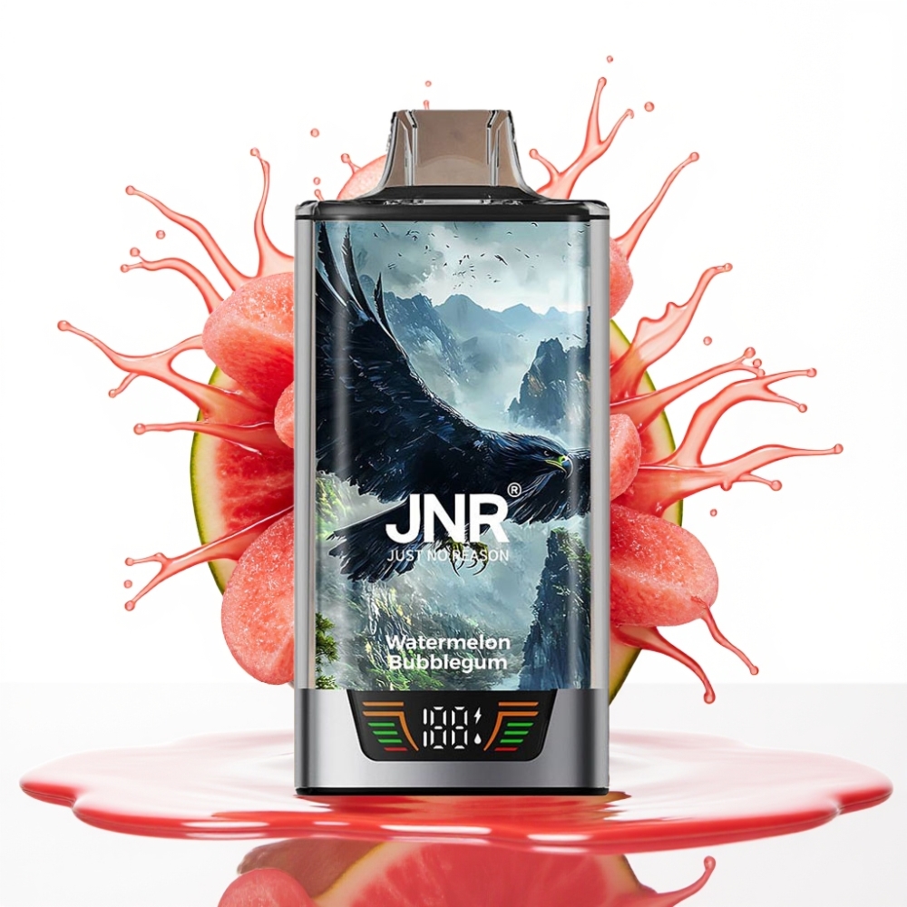 JNR Falcon Pro 28000 Izmetamais Veips Arbūzu Bubblegum, 30ml, 28000 Pūķi, 5% Nikotīna, USB-C