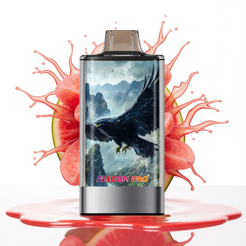 JNR Falcon Pro 28000 Izmetamais Veips Arbūzu Bubblegum, 30ml, 28000 Pūķi, 5% Nikotīna, USB-C