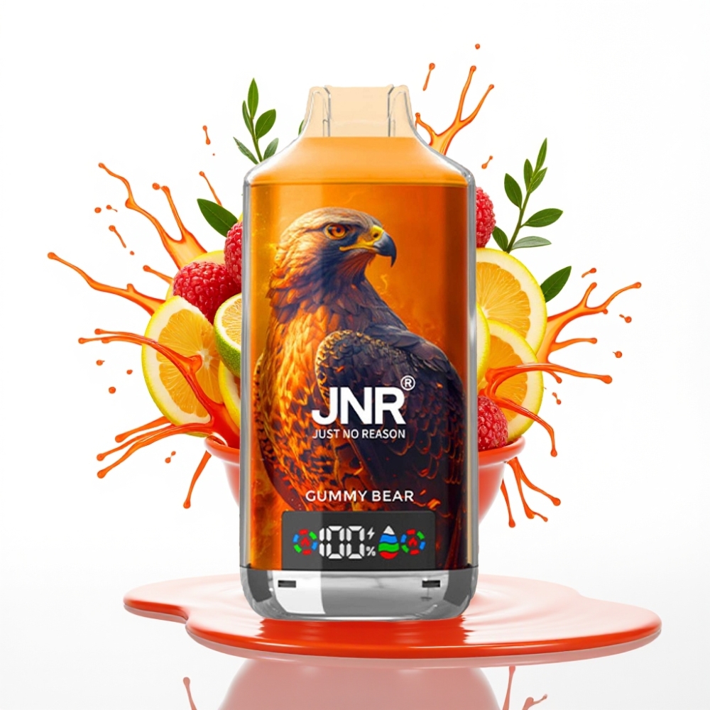 JNR Falcon X 18000 Puffs Disposable Vape Gummy Lāča 24ml, 750mAh, Type-C