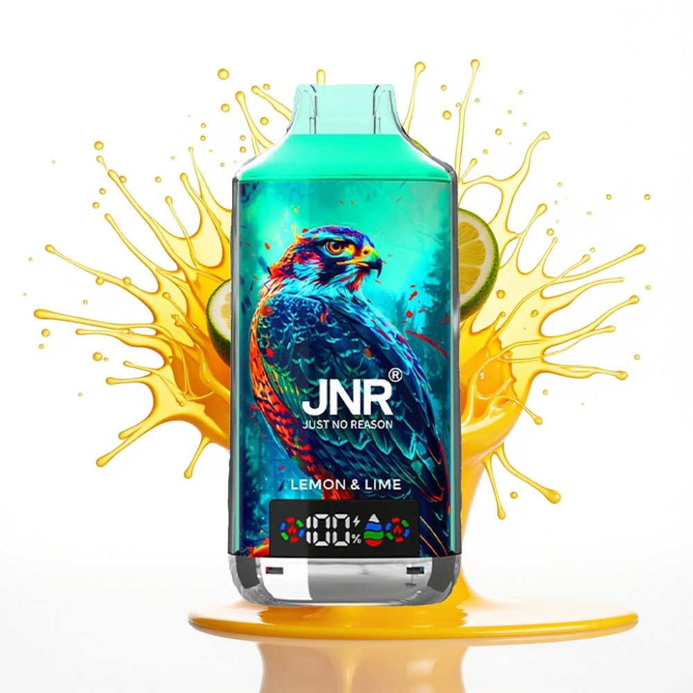 JNR Falcon X 18000 Puffs Izmetamais Vape Citrons Laimes, 24ml, Digitālais Displejs, Type-C Uzlāde