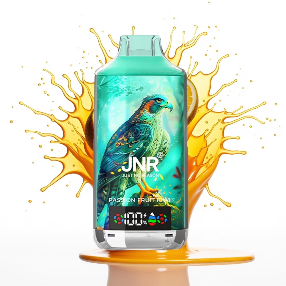 JNR Falcon X 18000 Puffs Izmetamais Vape Marakuya Kivi, 750mAh, 24ml, Digital Display, Type-C Quick Charge