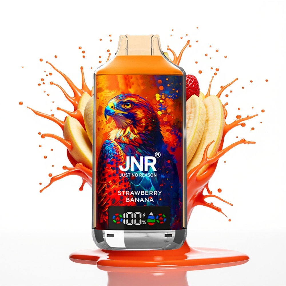 JNR Falcon X 18000 Puffs Izmetamais Veips Zemeņu Banāns, 24ml, 750mAh, Type-C