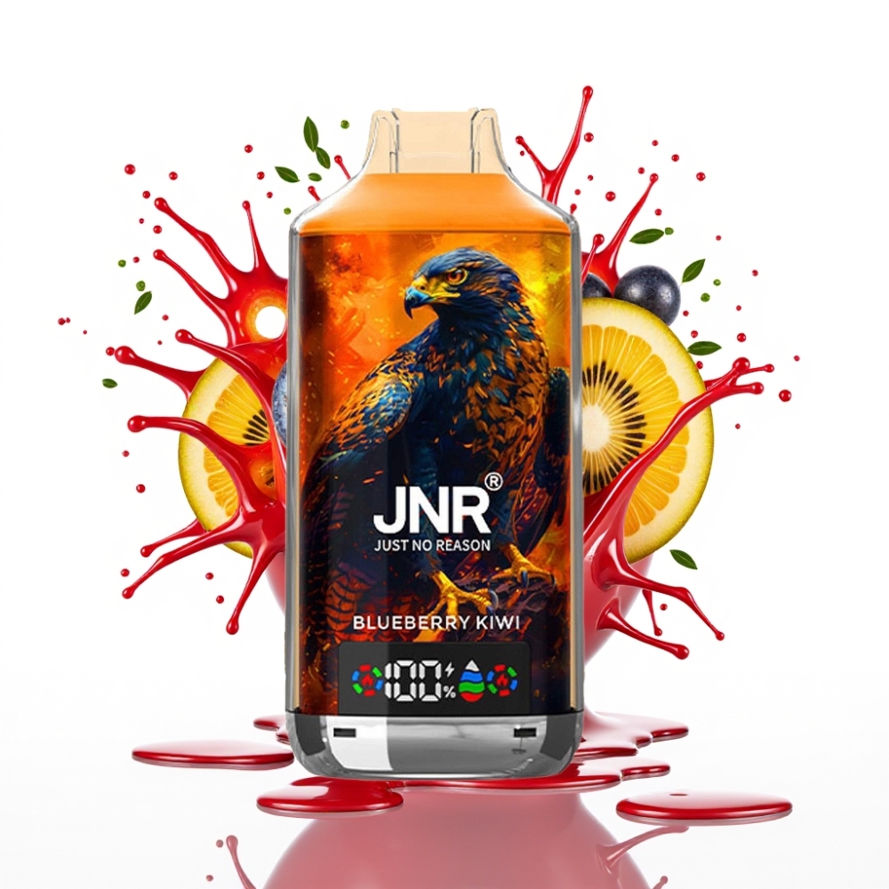 JNR Falcon X 18000 Puffs Izmetamais Veips Zilā Ķīviņa, 750mAh, 24ml, Digitālais Displejs, Type-C Uzlāde