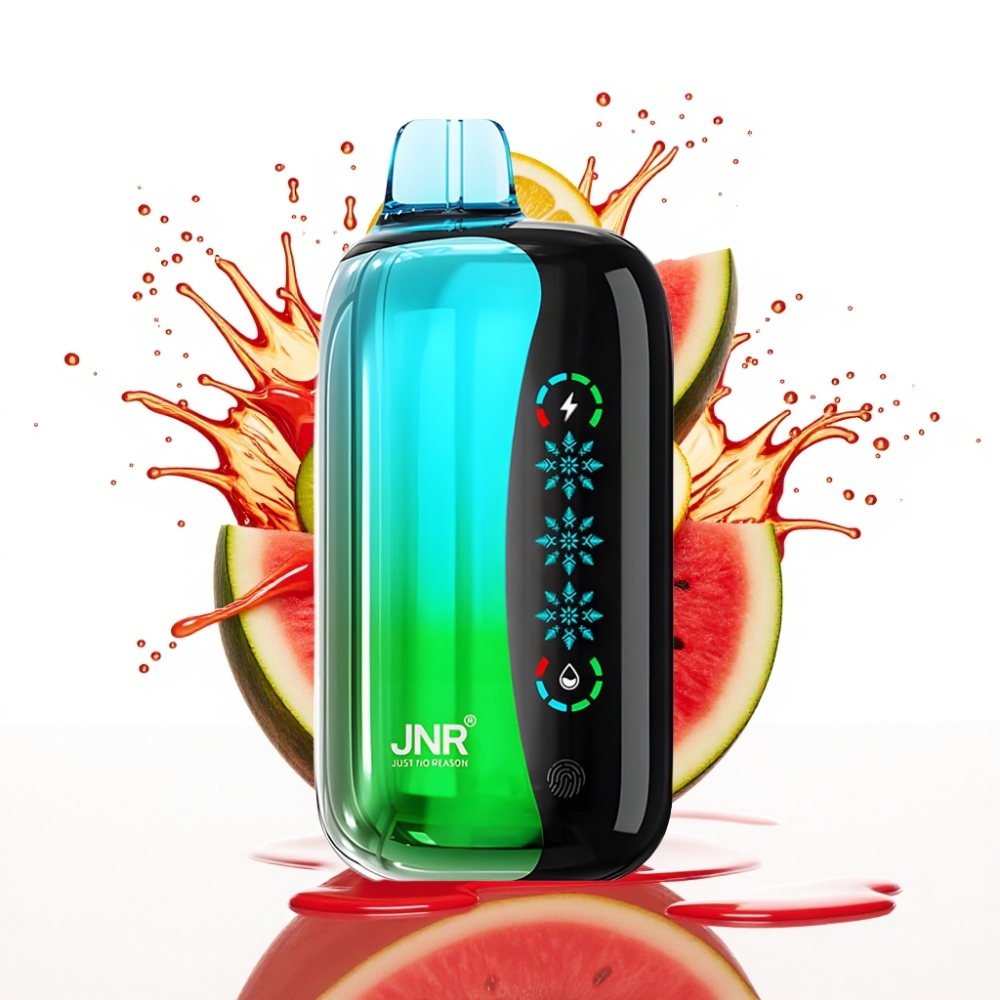 JNR Flex Ice 21000 Puffs Disposable Vape Kiwi Arbūzu Ledus — 26ml E-liquid, 1.2 Ohm Dual Mesh, Type-C Charging