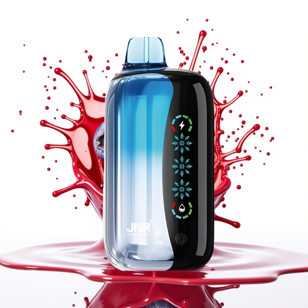 JNR Flex Ice 21000 Puffs Disposable Vape Zemenes Ledus – 26ml E-šķidrums, 21000 Pufi, Customizable Airflow