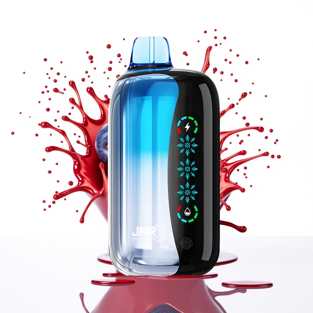 JNR Flex Ice 21000 Puffs Disposable Vape – Zilā Ķiršu Eksplozija, 26ml E-liquid, 1.2 Ohm Dual Mesh, Type-C Uzlāde