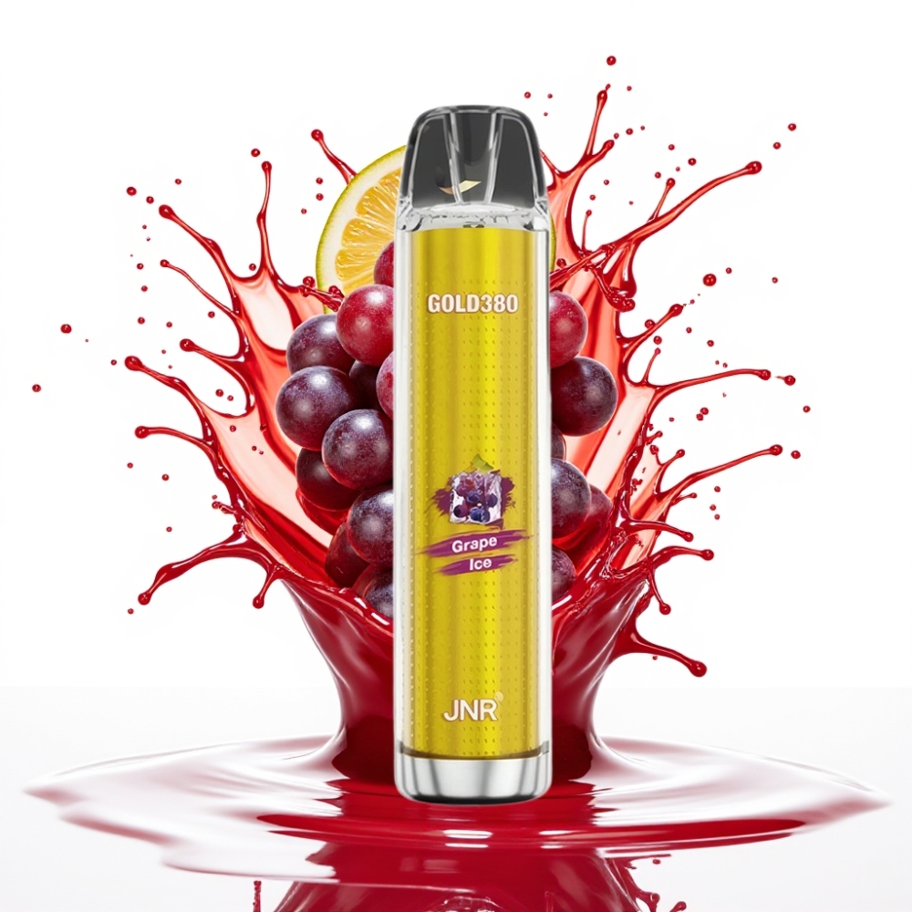 JNR Gold380 6000 Pūfu Izmēģinājuma Ierīce ar 1500mAh Akumulatoru un 1.0ohm Sietspoli, Vīnogas Ledus