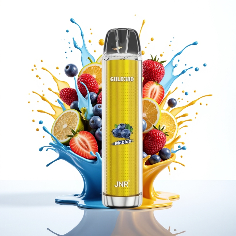 JNR Gold380 6000 Piks Disposable Vape 1500mAh 13ml Mr Zils (0%,2%,5%)
