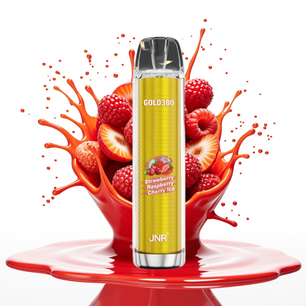 JNR Gold380 6000 Piksti Disposable Vape – Zemenes Aveņu Garša, 1500mAh, 13ml e-Liquid