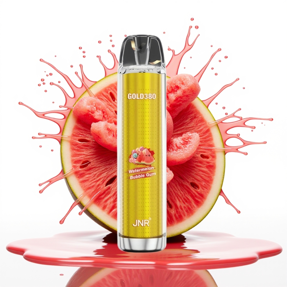 JNR Gold380 6000 Puffs Disposable Vape Arbūzu Burbuļu Gumija 6000 Puffs, 1500mAh, 13ml