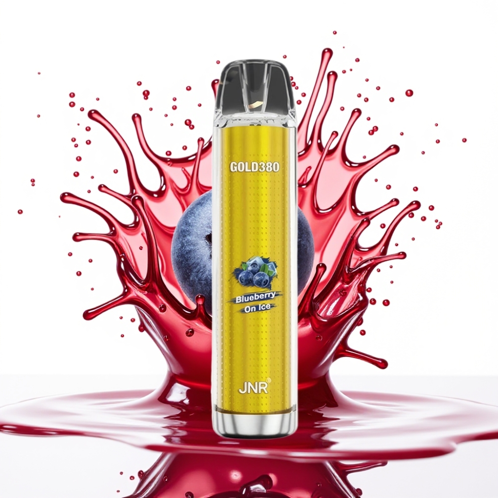 JNR Gold380 6000 Puffs Disposable Vape Zemenes Saldējums 6000 Puffs, 1500mAh, 13ml