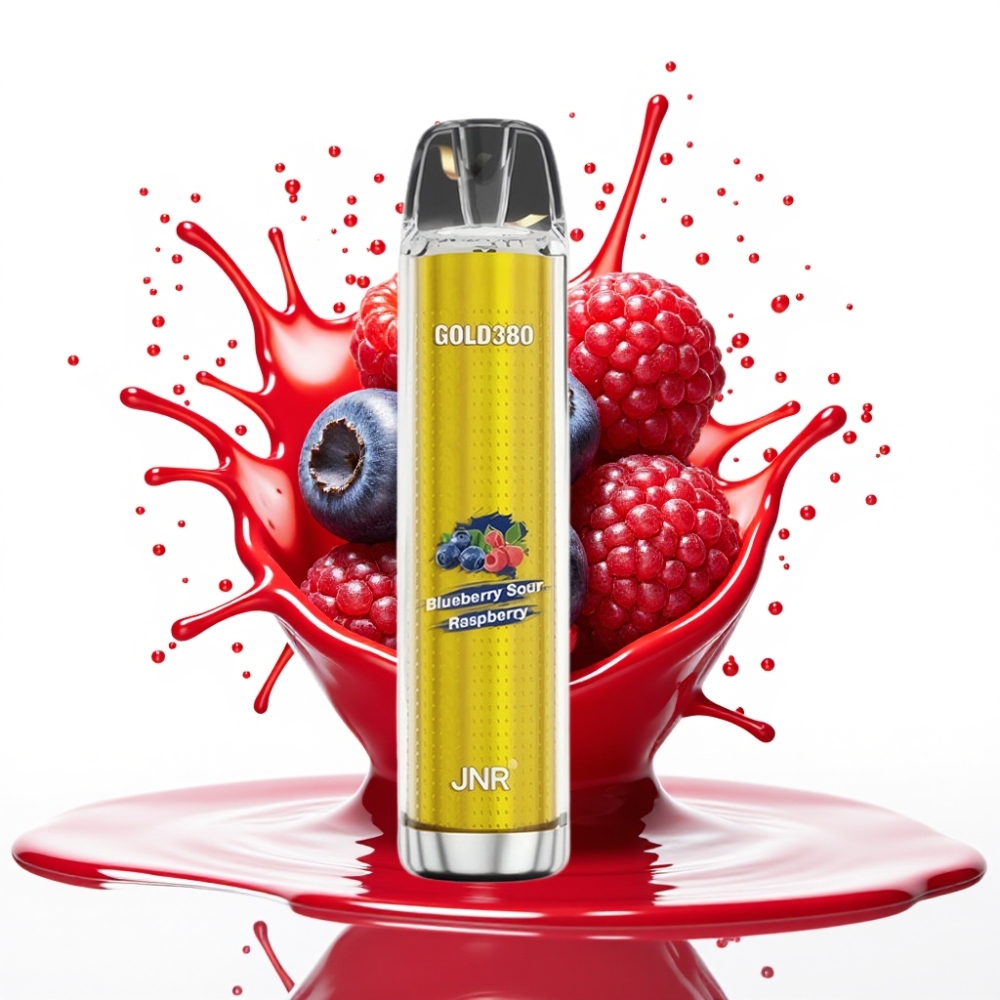 JNR Gold380 6000 Puffs Disposable Vape Zilā Melle Skābā Aveņu, 1500mAh, 13ml