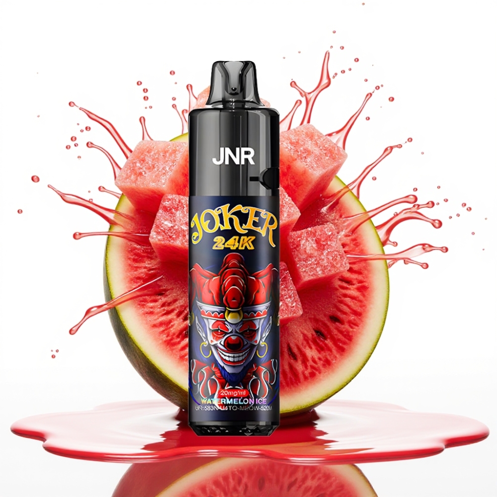 JNR Joker 24K Puffs Disposable Vape Arbūza Ledus, 2+10ml Pārbēdzams Pods, 800mAh Baterija, 24000 Puffs