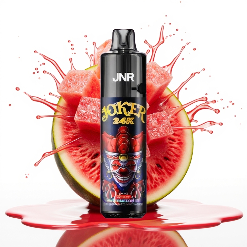 JNR Joker 24K Puffs Disposable Vape Arbūza Ledus, 2+10ml Pārbēdzams Pods, 800mAh Baterija, 24000 Puffs