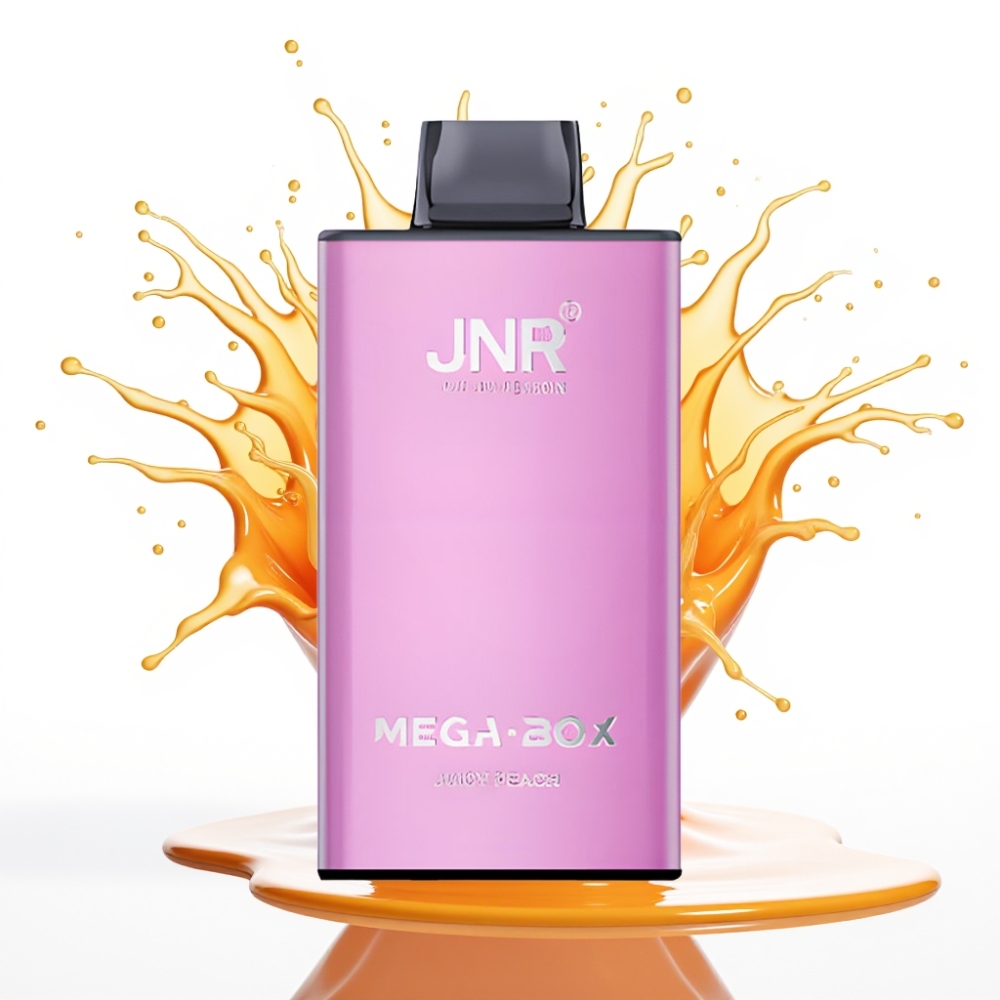 JNR Mega Box 25000 Puffs Disposable Vape Dzidrs Persiks – 25000 Puffi, 30ml, 850mAh, Type-C