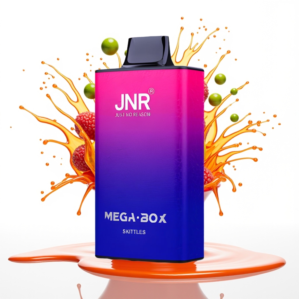 JNR Mega Box 25000 Puffs Disposable Vape Skittles (25000 piepildījumi, 30ml e-šķidrums, 850mAh baterija)