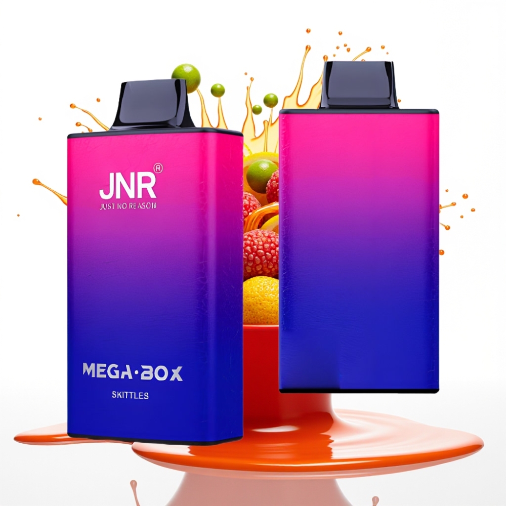 JNR Mega Box 25000 Puffs Disposable Vape Skittles (25000 piepildījumi, 30ml e-šķidrums, 850mAh baterija)