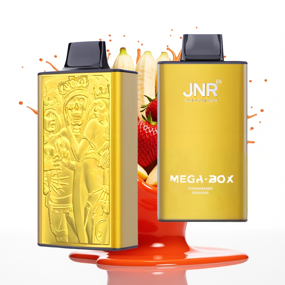 JNR Mega Box 25000 Puffs Disposable Vape Zemeņu Banānu 30ml, 850mAh, Type-C