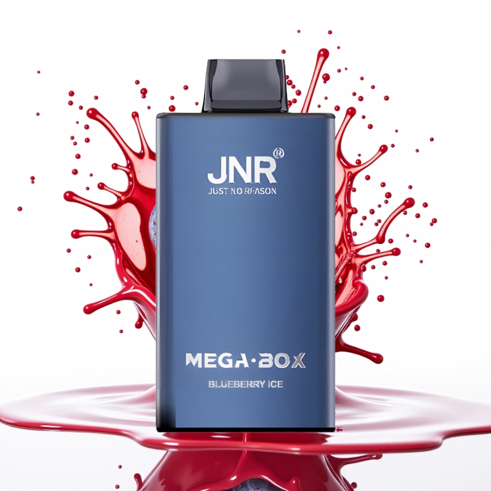JNR Mega Box 25000 Puffs Disposable Vape Zemeņu Ledus — 25000 pūpi, 30ml, 850mAh, Type-C