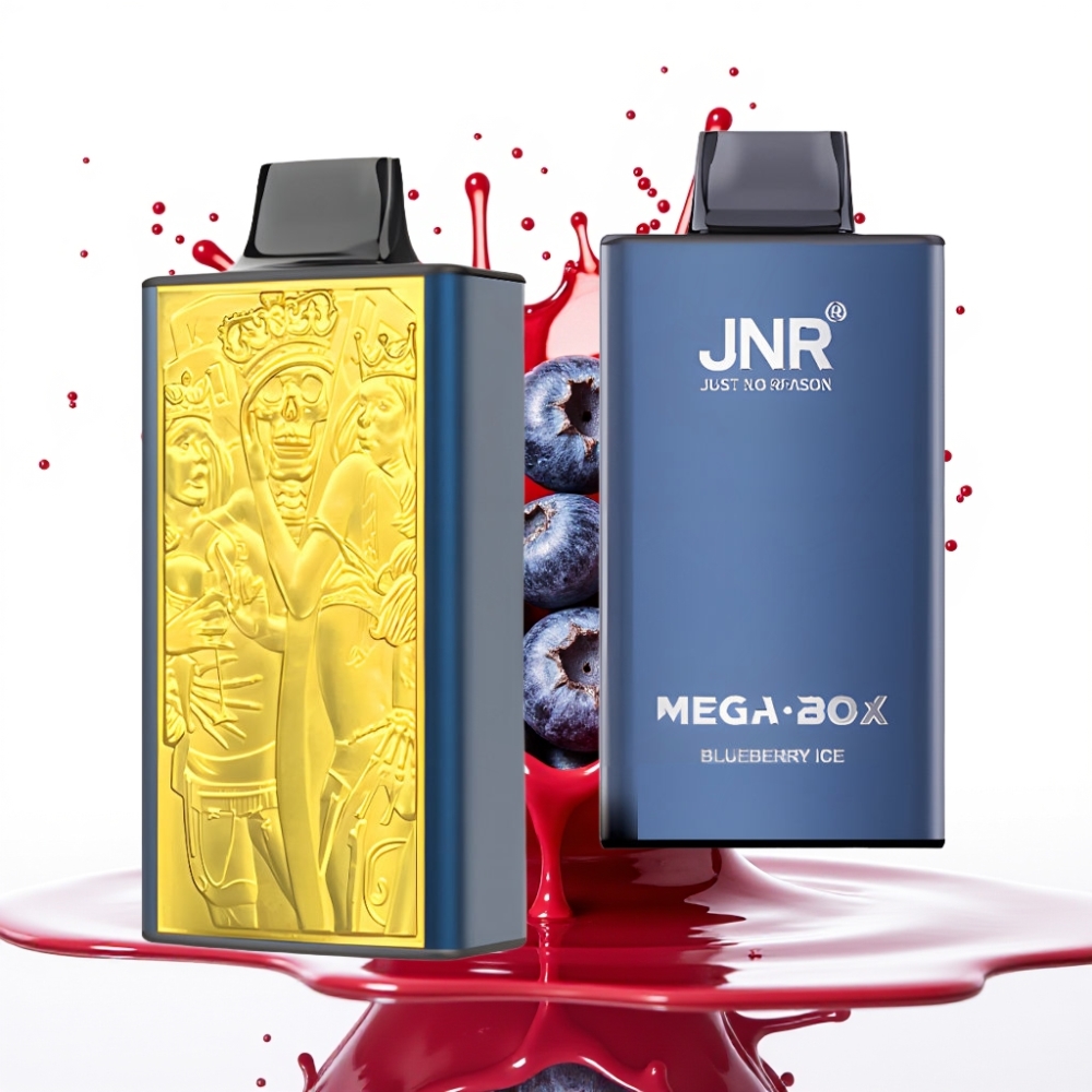 JNR Mega Box 25000 Puffs Disposable Vape Zemeņu Ledus — 25000 pūpi, 30ml, 850mAh, Type-C
