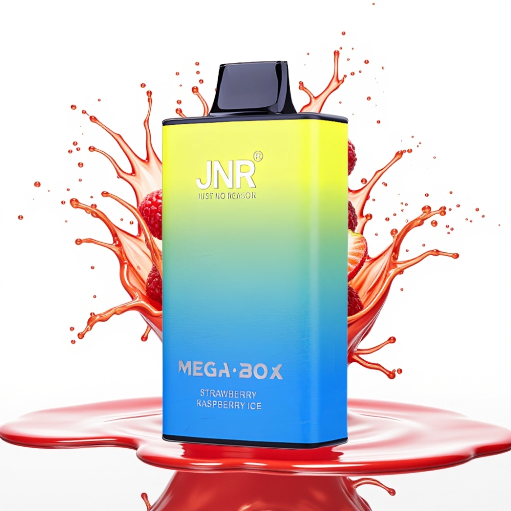 JNR Mega Box 25000 Puffs Disposable Vape Zemeneņu Aveņu Ledus – 30ml, 850mAh, Type-C