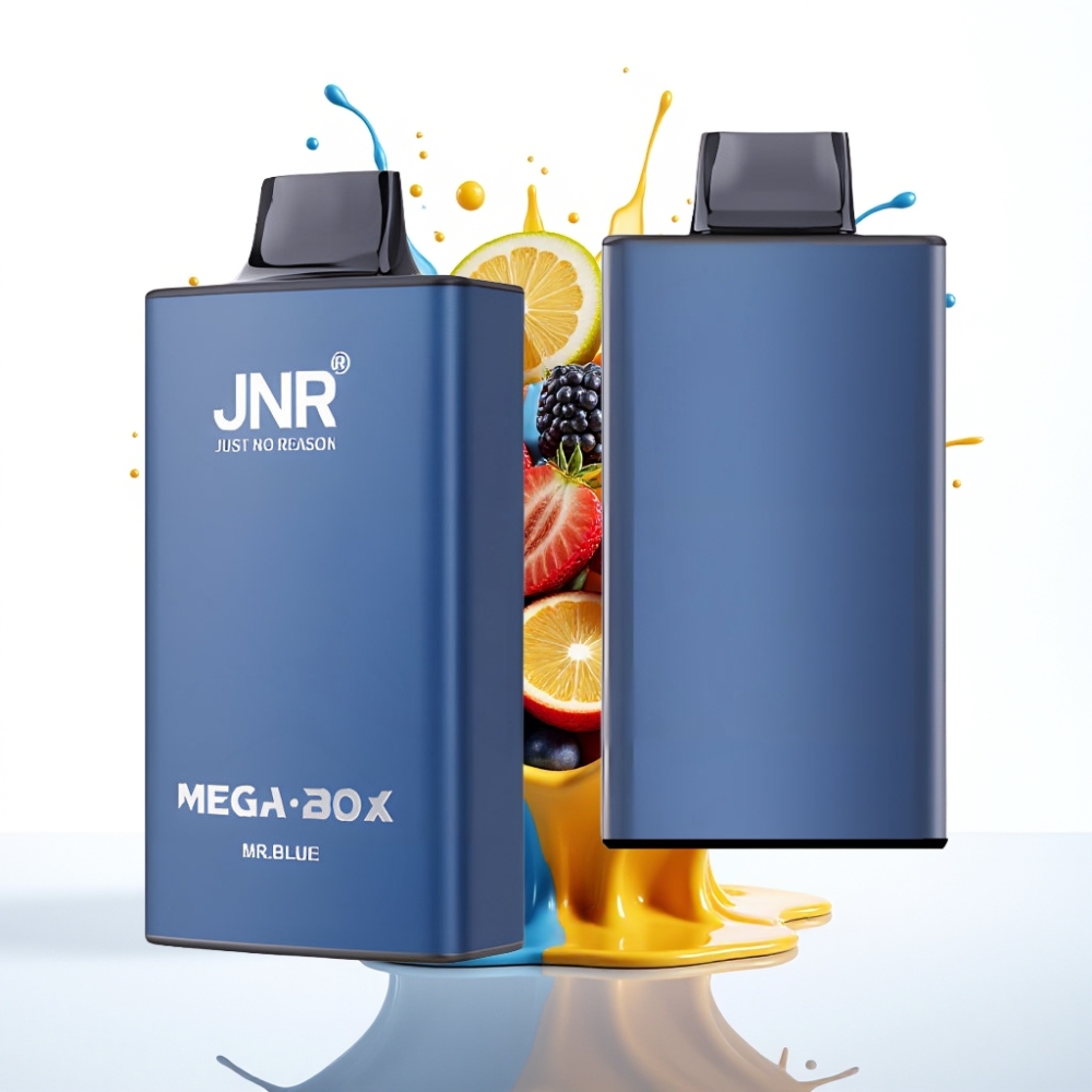 JNR Mega Box 25000 Puffs Izmetamā Veipa 30ml, 850mAh, 2% Nikotīna, Mr Zils