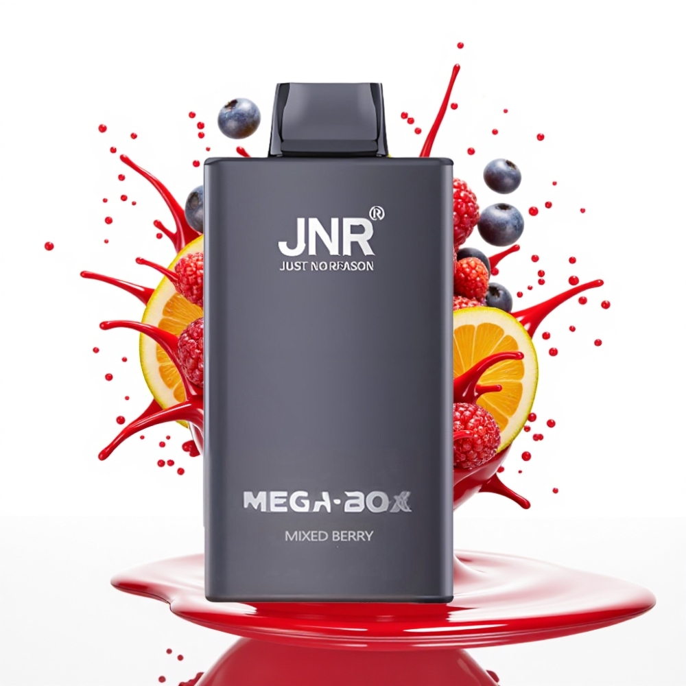 JNR Mega Box 25000 Puffs Izmetamais Veips – Jauktās Ogles, 30ml, 850mAh, Type-C