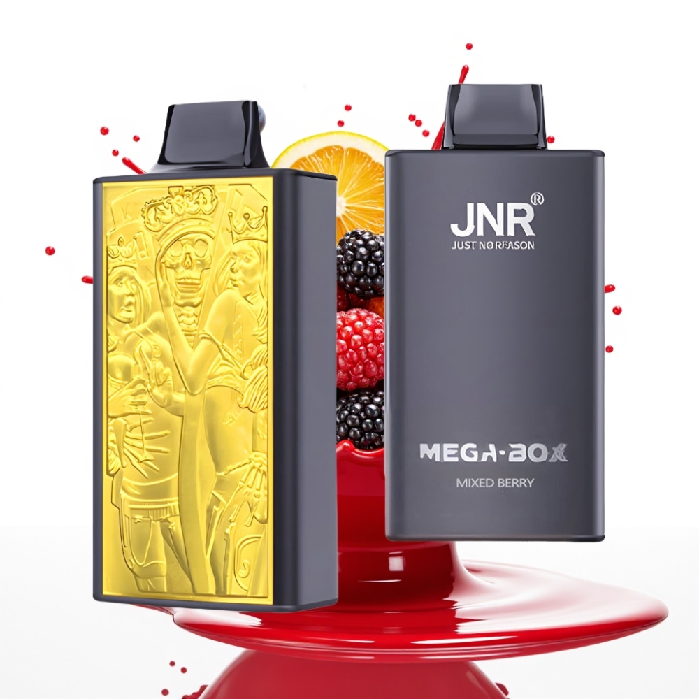 JNR Mega Box 25000 Puffs Izmetamais Veips – Jauktās Ogles, 30ml, 850mAh, Type-C