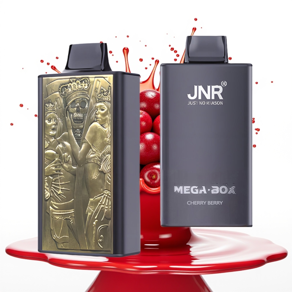 JNR Mega Box 25000 Puffu Disposable Vape Ķiršu Ogu 25000 puffs, 30ml, 850mAh