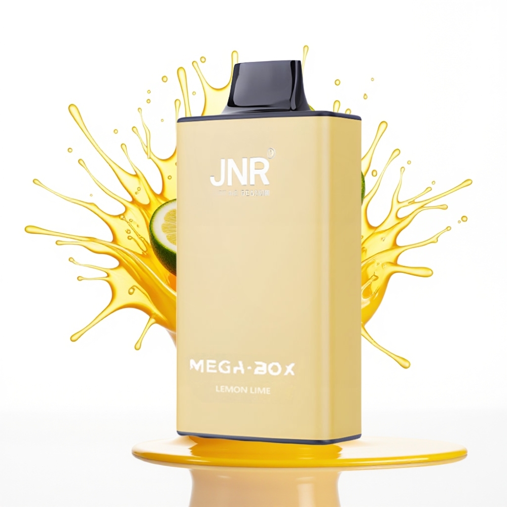 JNR Mega Box 25000 Puffu Dispozablais Veips Citrons & Laims, 30ml, 850mAh, Dual Mesh