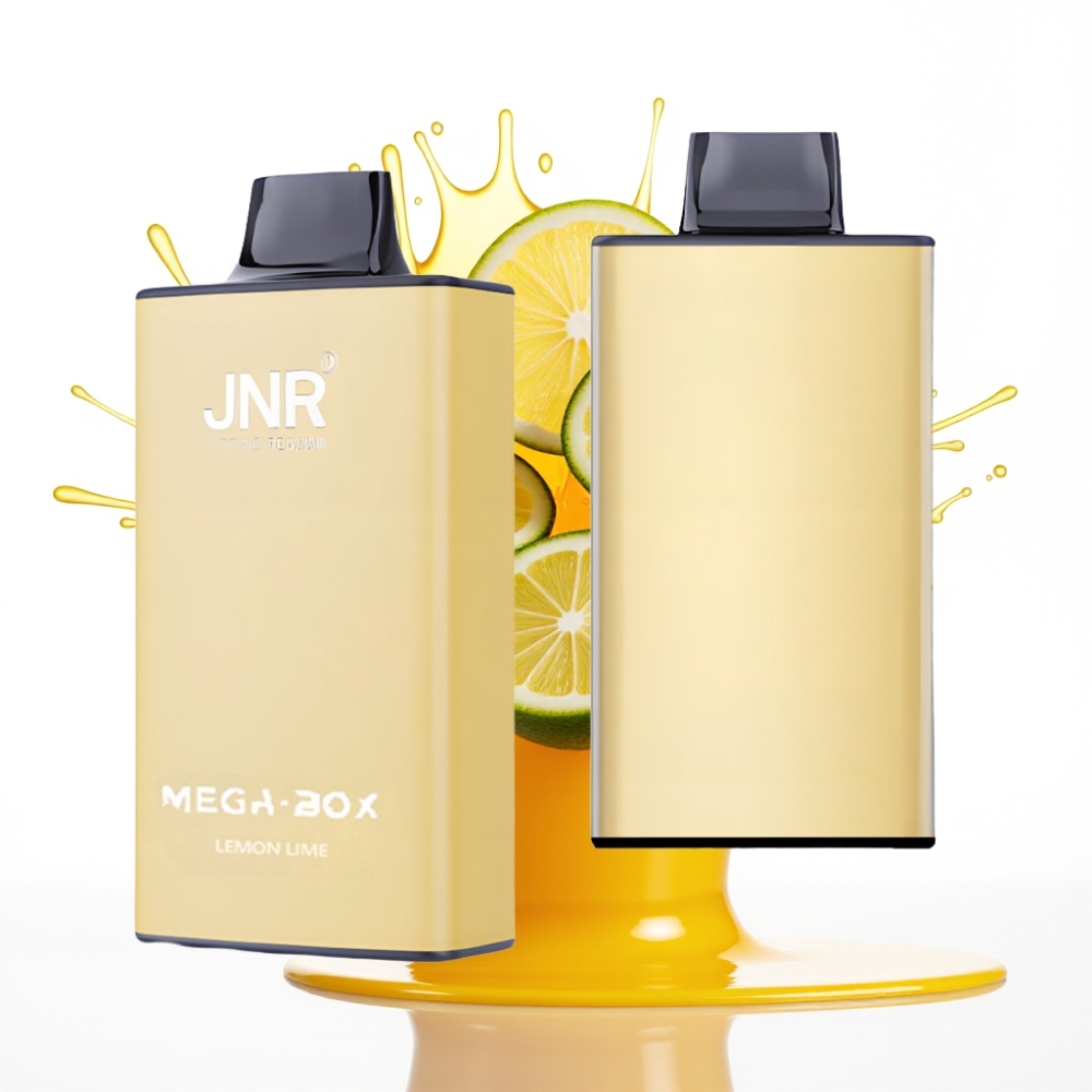 JNR Mega Box 25000 Puffu Dispozablais Veips Citrons & Laims, 30ml, 850mAh, Dual Mesh