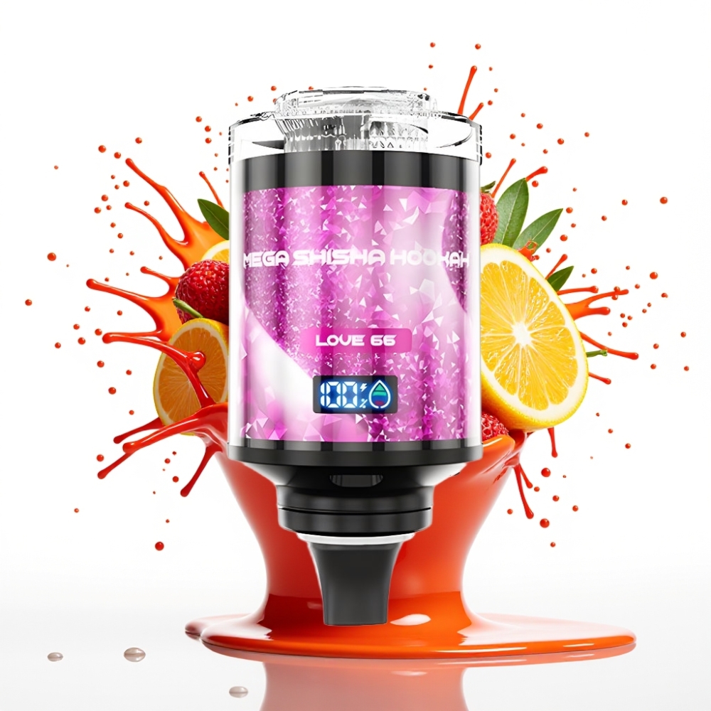 JNR Mega Shisha Hookah Desktop Compatibility 100K, 60ml, 2200mAh, Gaismas Indikators, Gaisa Plūsmas Regulēšana