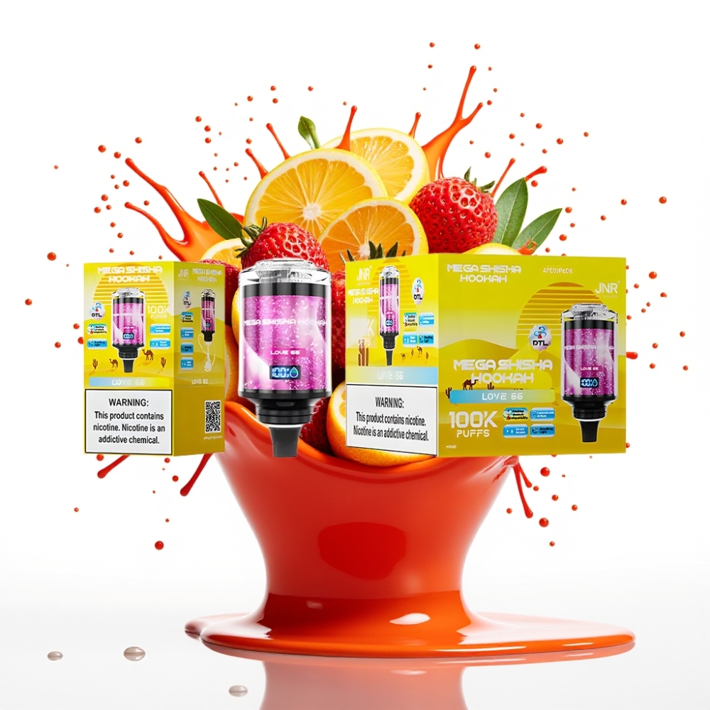 JNR Mega Shisha Hookah Desktop Compatibility 100K, 60ml, 2200mAh, Gaismas Indikators, Gaisa Plūsmas Regulēšana