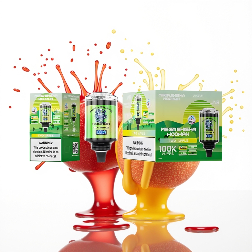 JNR Mega Shisha Hookah Desktop Kompatibilā 100K, 60ml, 2200mAh, Type-C, Gaisa Plūsmas Regulēšana