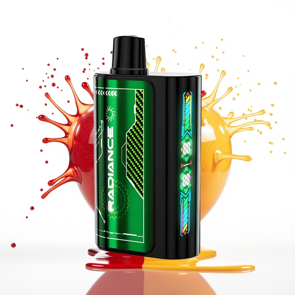 JNR Radiance 31000 Iedarbības Disposable Vape – DUBULTĀ ĀBOLS, 28ml E-šķidrums, 950 mAh Akumulators, Type-C Uzlāde