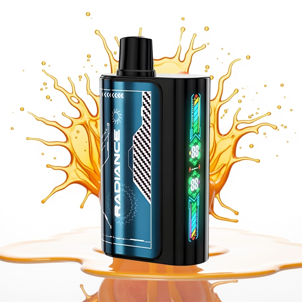 JNR Radiance 31000 Iekšējās Puffes Disposable Vape VASARAS PERSIKU LEDUS 28ml E-liquid, 950 mAh Baterija, Type-C Uzlāde
