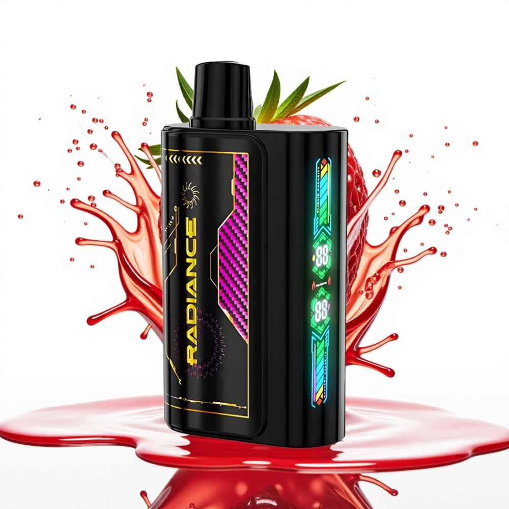 JNR Radiance 31000 Iesaišamais Veips – Zemeņu Ledus, 28ml E-šķidrums, 950 mAh Akumulators, Type-C Uzlāde