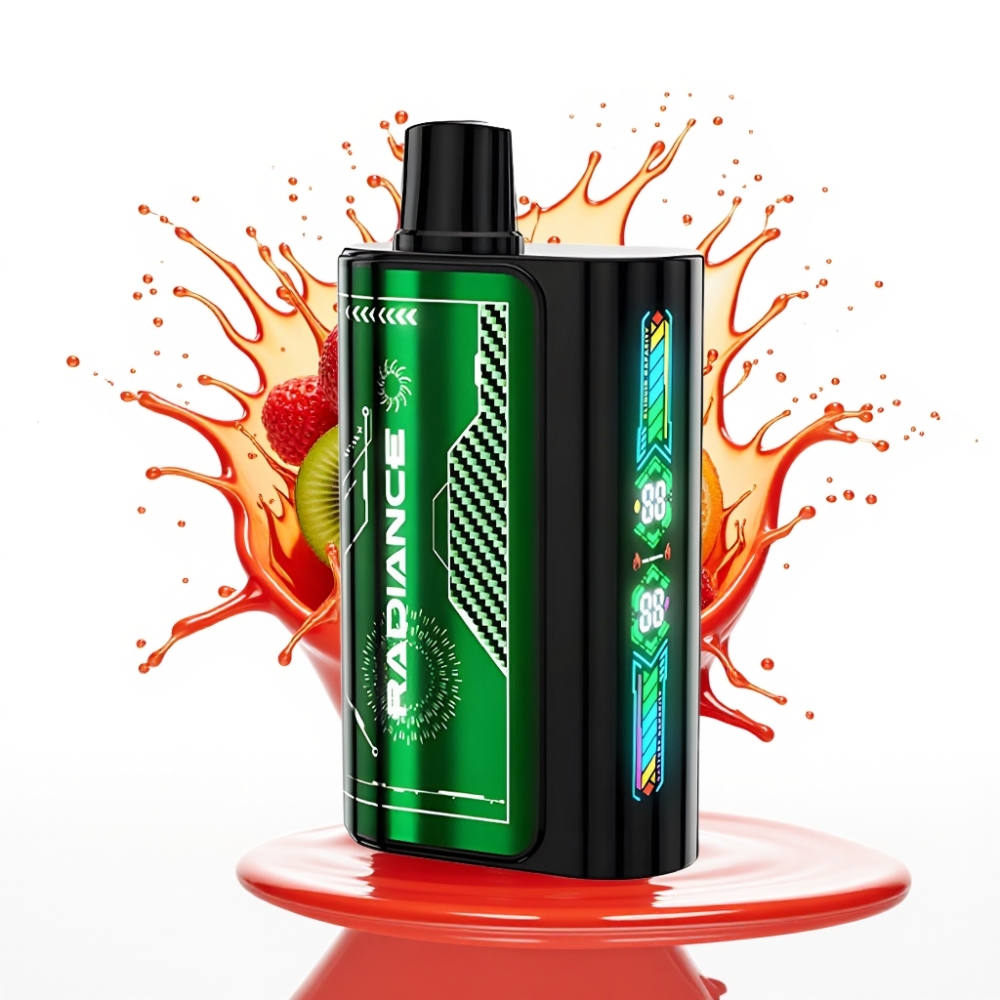 JNR Radiance 31000 Pūfu Disposable Vape ZEMENEĻU KIWI – 28ml E-šķidrums, 950 mAh Akumulators, Type-C Uzlāde