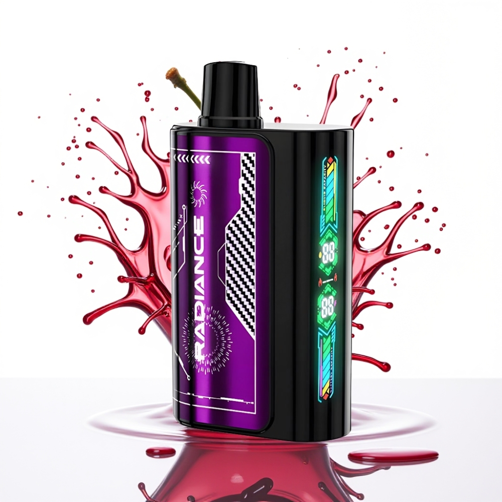 JNR Radiance 31000 Pūtu Disposable Vape – ZILĀ AVEŅU ĶIRSE 28ml, 950 mAh, Type-C