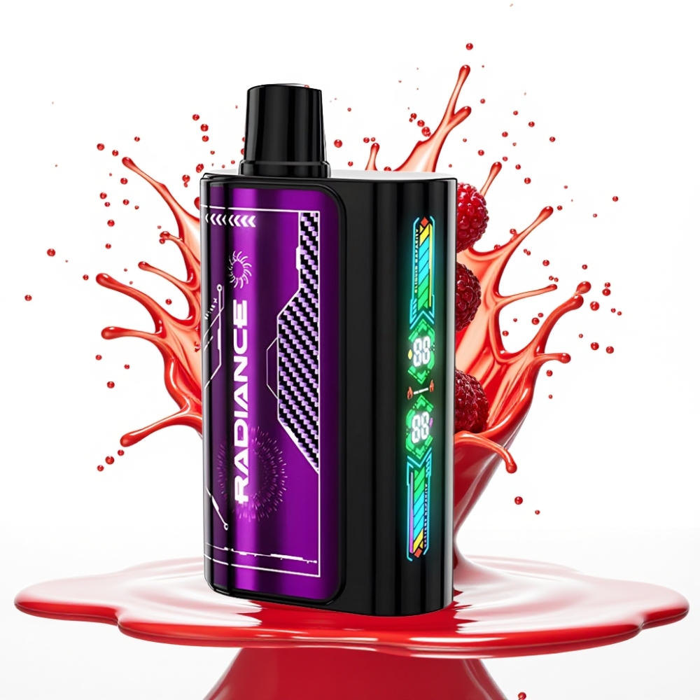 JNR Radiance 31000 Pūšu Disposable Vape – 28ml E-šķidrums, 950 mAh Akumulators, ĶIRŠU OGAS Garša, Type-C Uzlāde, Dual Mesh Coil