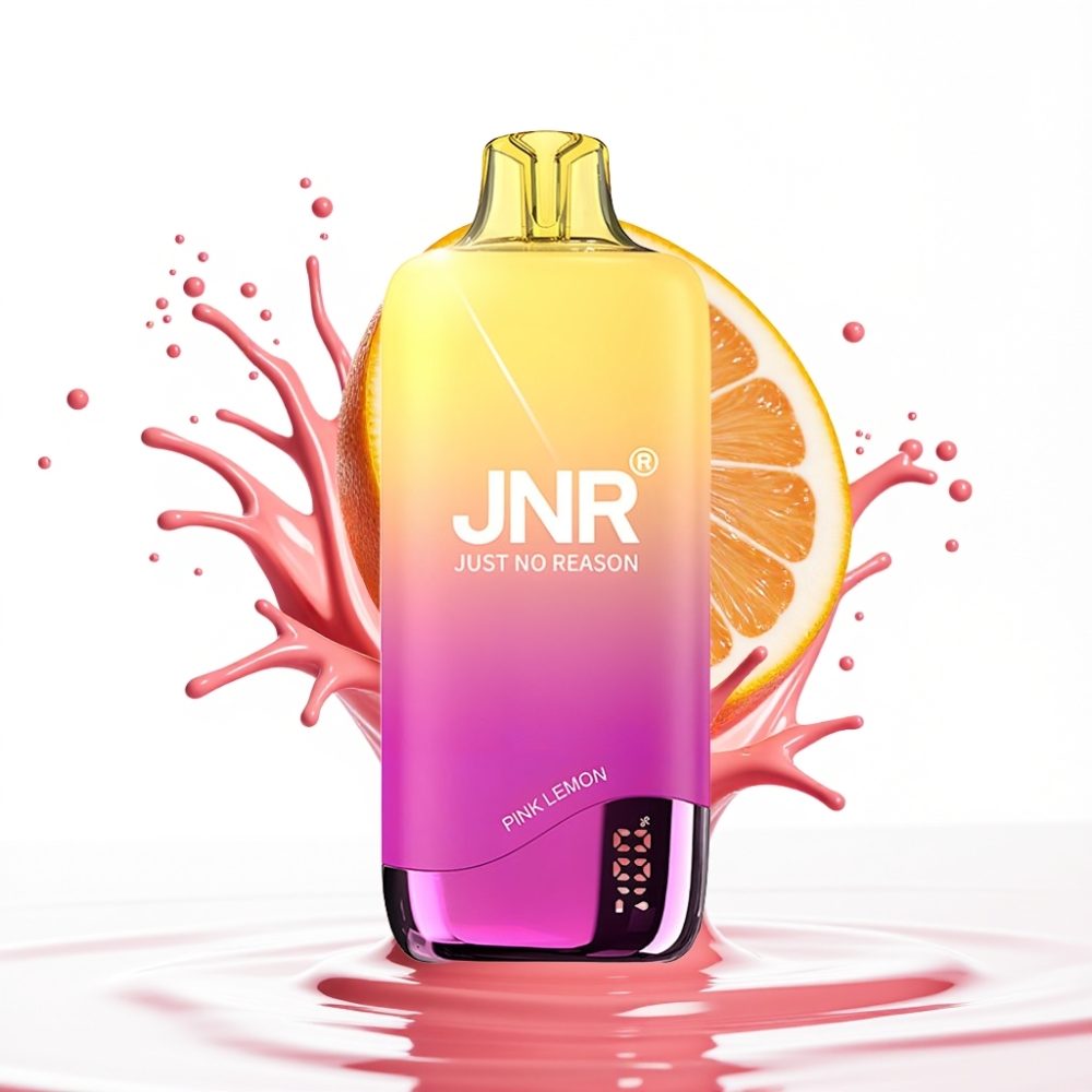 JNR Rainbow 10500 Puffs Disposable Vape Rozā Citrons – 10500 Puffs, 18ml, USB Type-C
