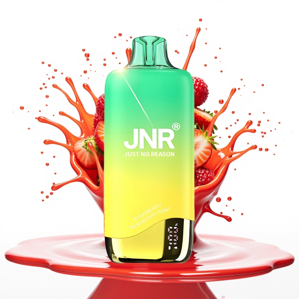 JNR Rainbow 10500 Puffs Disposable Vape Zemeņu Aveņu Mētra 18ml 10500 Puffs 600mAh