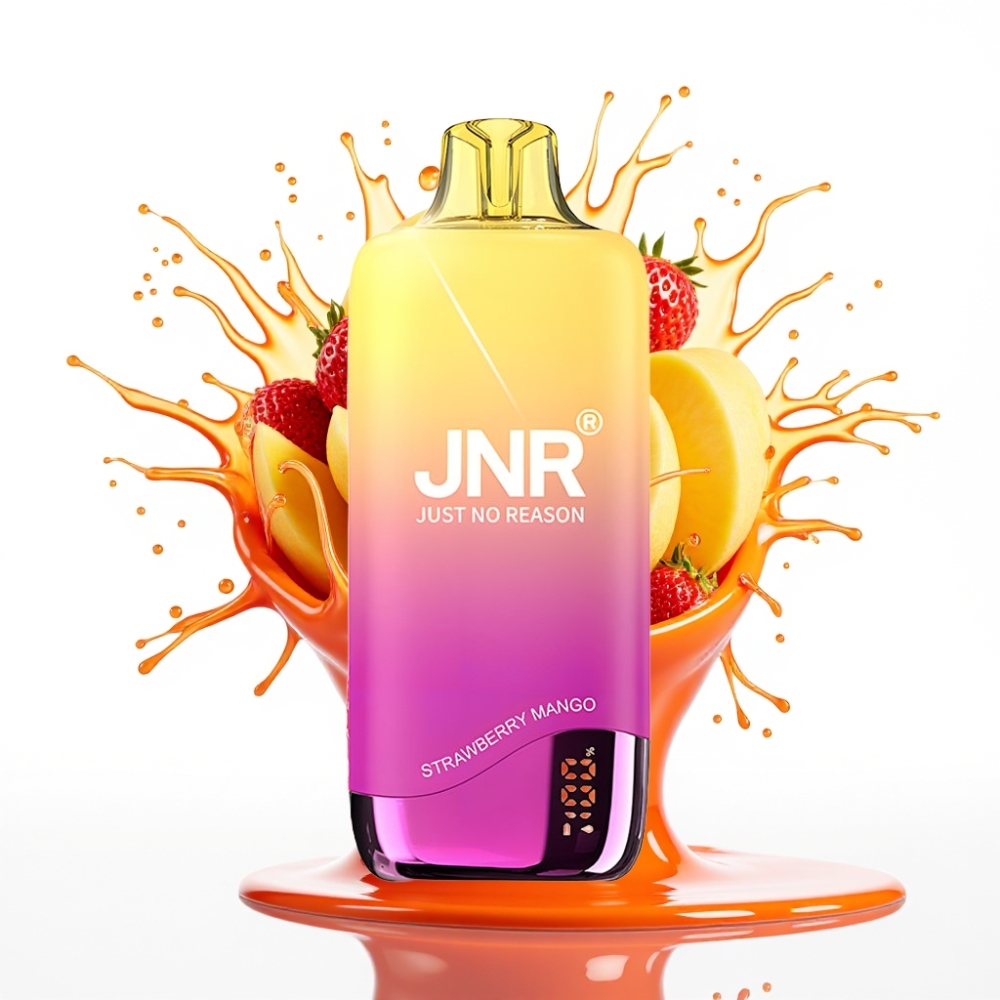 JNR Rainbow 10500 Puffs Disposable Vape Zemeņu Mango – 10500 Puffs, 18ml, 600mAh