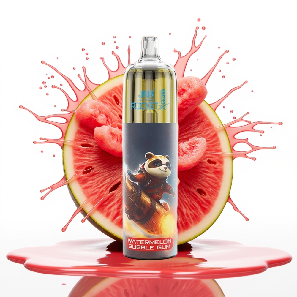 JNR Rocket-X 12400 Puffs Disposable Vape Arbūzu Burbuļu Gumija, 25ml, 850mAh, Type-C
