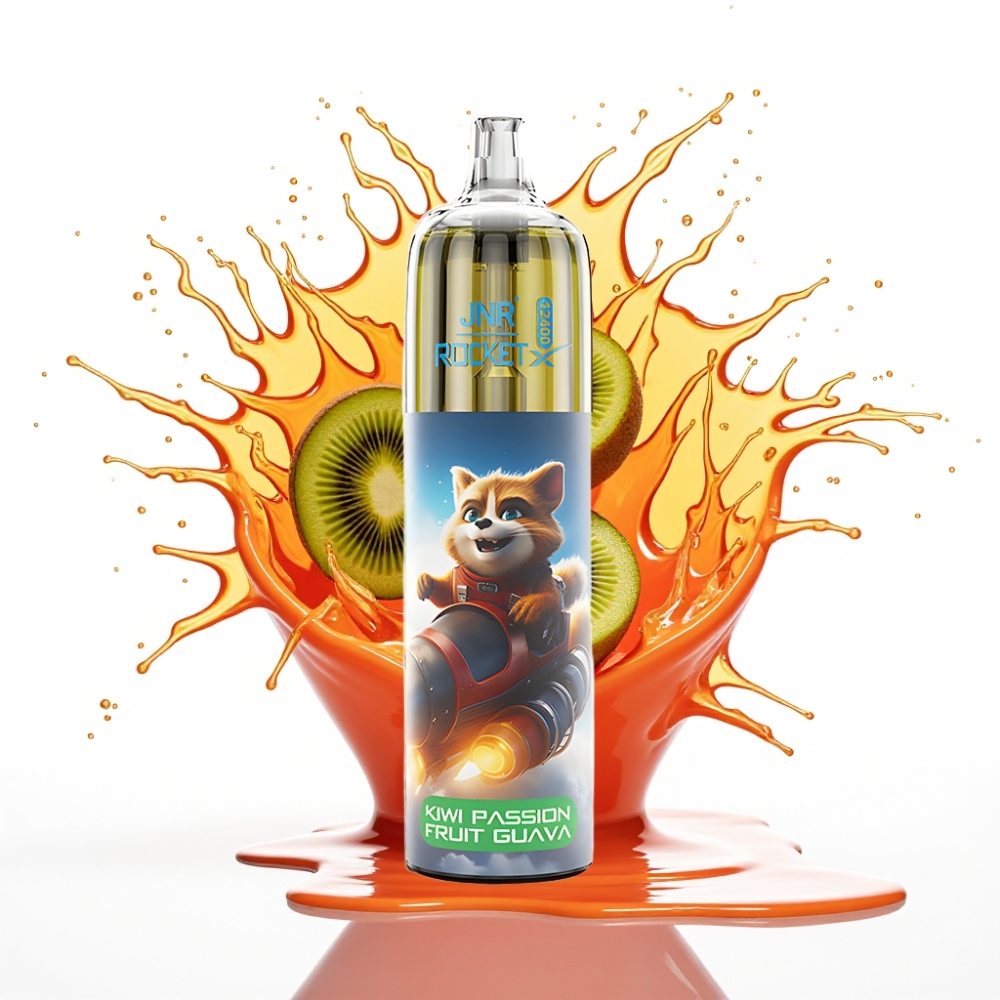 JNR Rocket-X 12400 Puffs Disposable Vape Kivi Maraku Gvaja – Noregulējams Gaisa Plūsma, RGB Gaismas, 850mAh Baterija