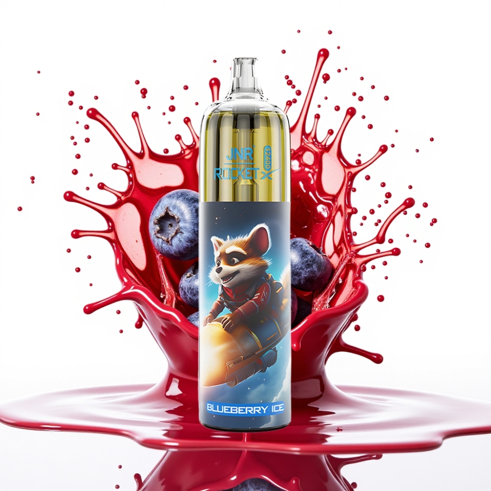 JNR Rocket-X 12400 Puffs Disposable Vape Zemeņu Ledus - 25ml, 850mAh, 1.2Ω
