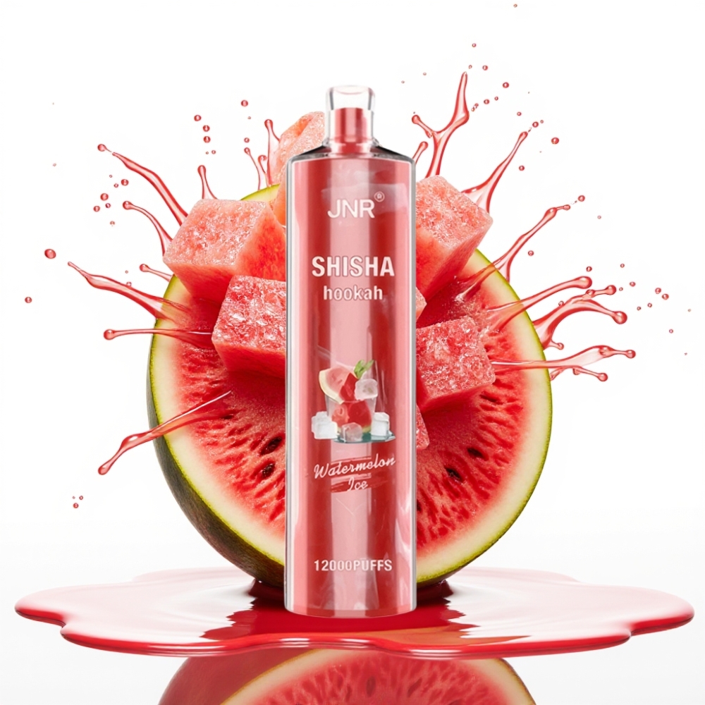 JNR Shisha Hookah 12000 Puffs Disposable Vape Arbūzu Ledus 12000 Puffs 24ml 750mAh