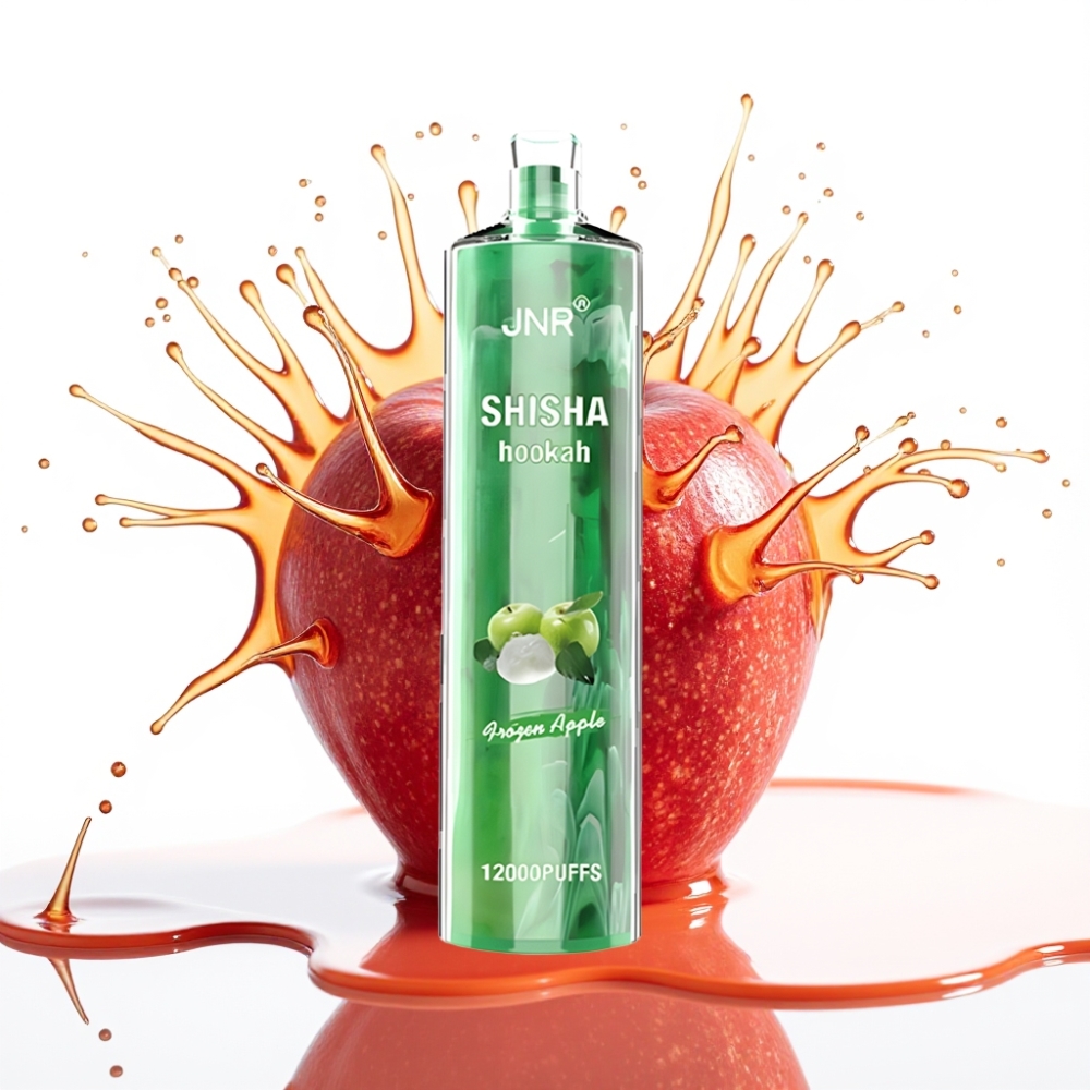 JNR Shisha Hookah 12000 Puffs Disposable Vape Saldēts ābols, 12000 Puffs, 750mAh, 24ml, 0.6 Ohm