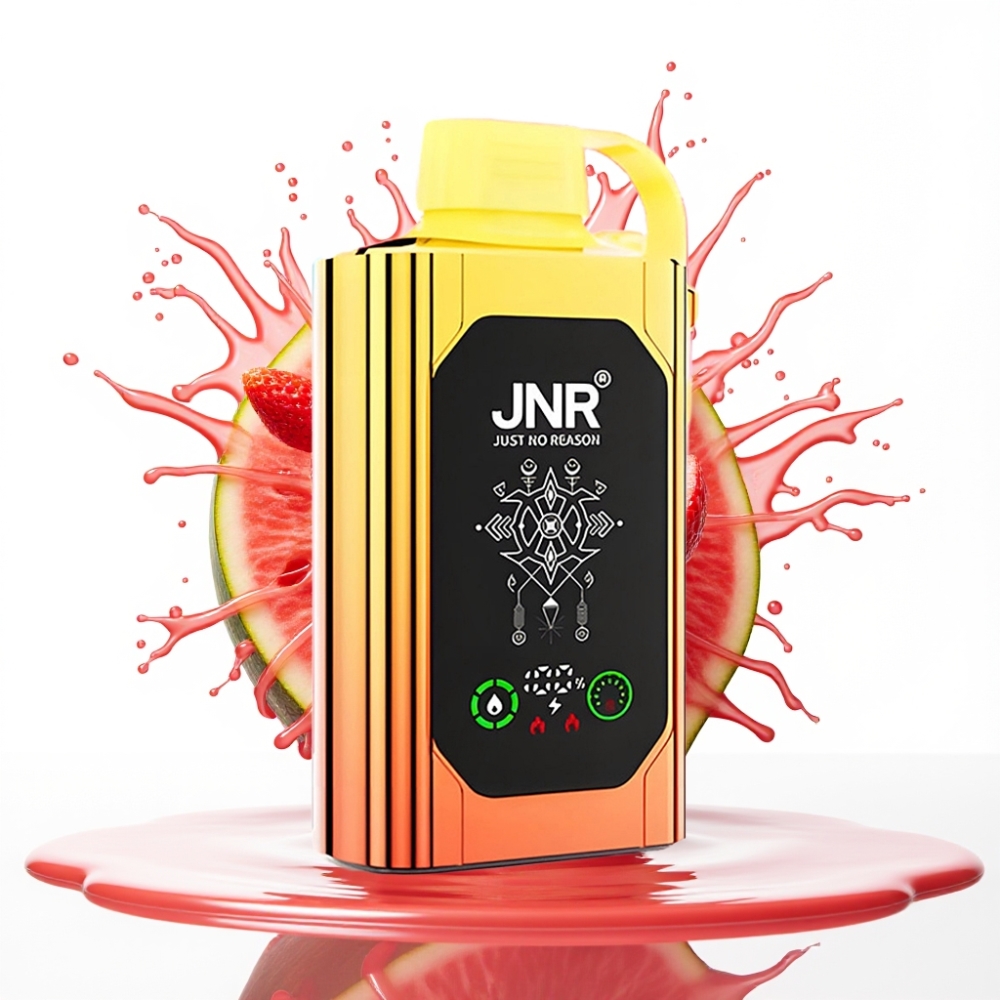 JNR Shisha Hookah Box 20500 Puffs Disposable Vape Arbūzu Zemeņu Bubblegum, 25ml, 1000mAh, Type-C
