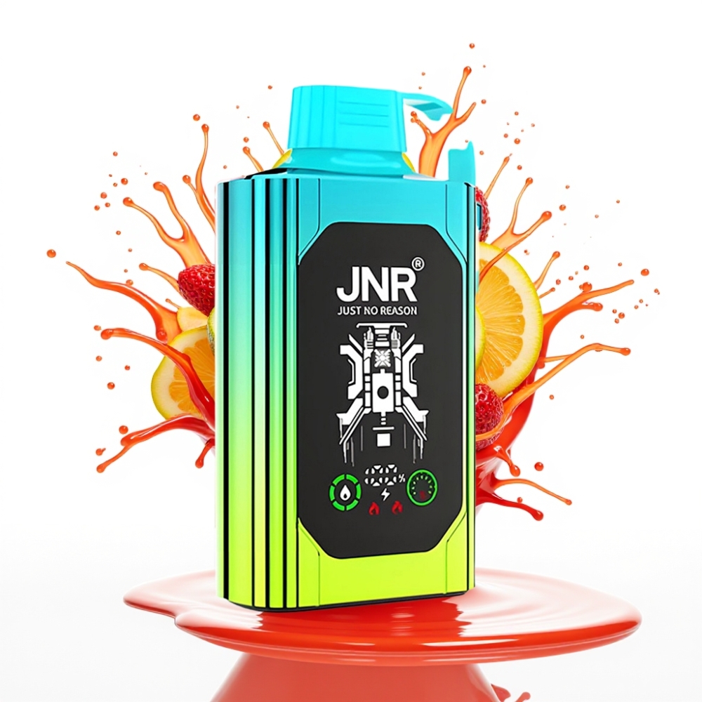 JNR Shisha Hookah Box 20500 Puffs Disposable Vape Zemeņu Kivi, 25ml, 1000mAh, Type-C